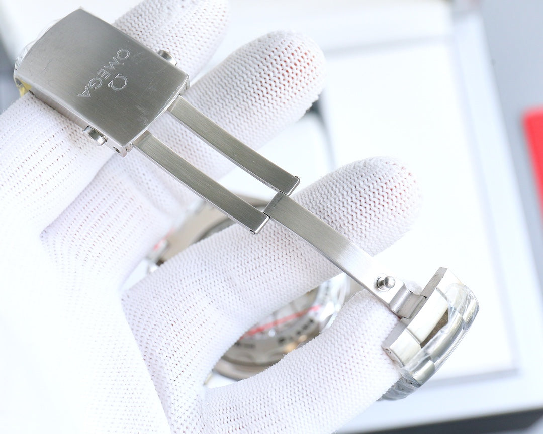 Blue Red -Silver 904L Steel - Automatic - 43mm