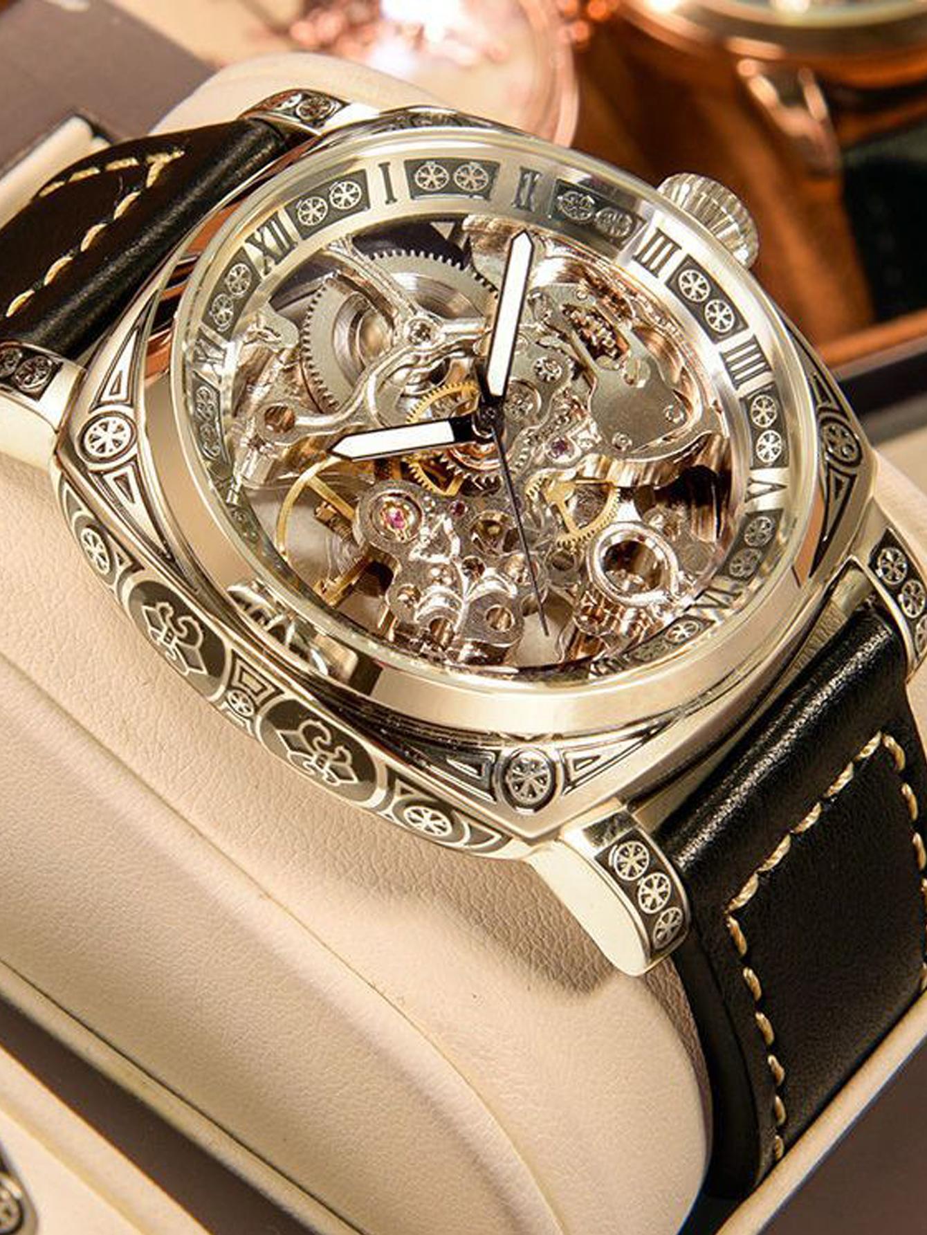 Silver Steel - Brown Leather - Automatic -41mm