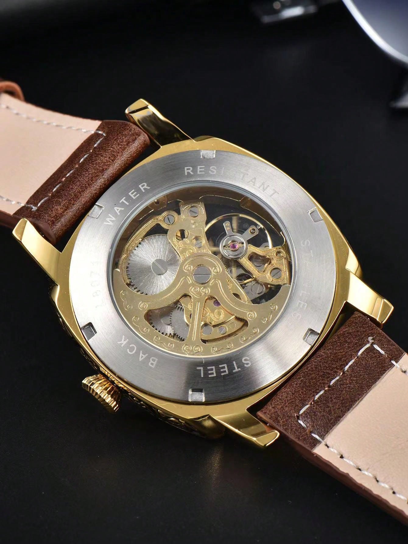 Yellow gold - Brown Rubber - Automatic -41mm