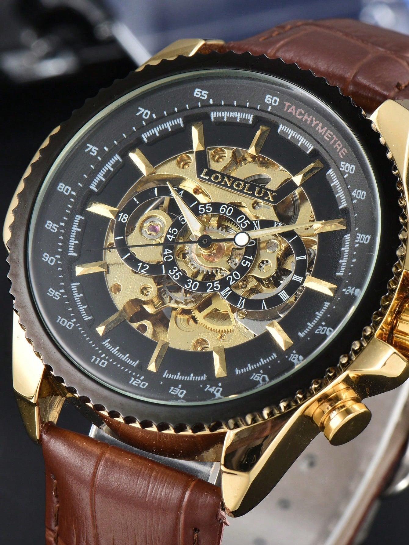 904L Steel - Black Leather - Automatic -41mm