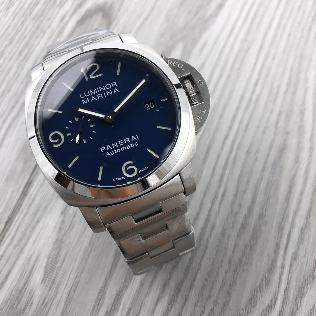 Blue Silver -904L Steel - White 904L -Automatic - 44mm