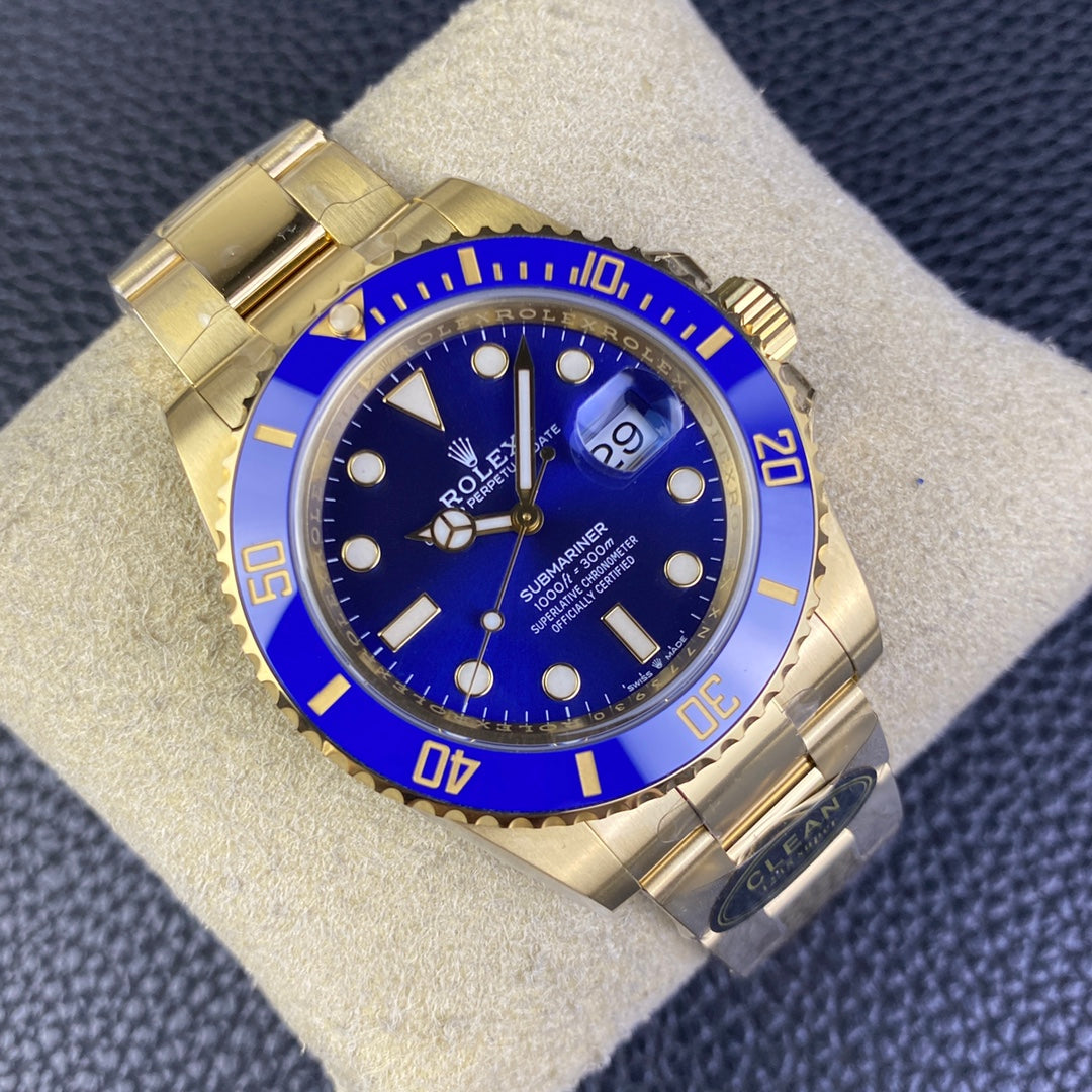 C-Factory -Blue -Yellow gold 904L Steel - Automatic - 41mm