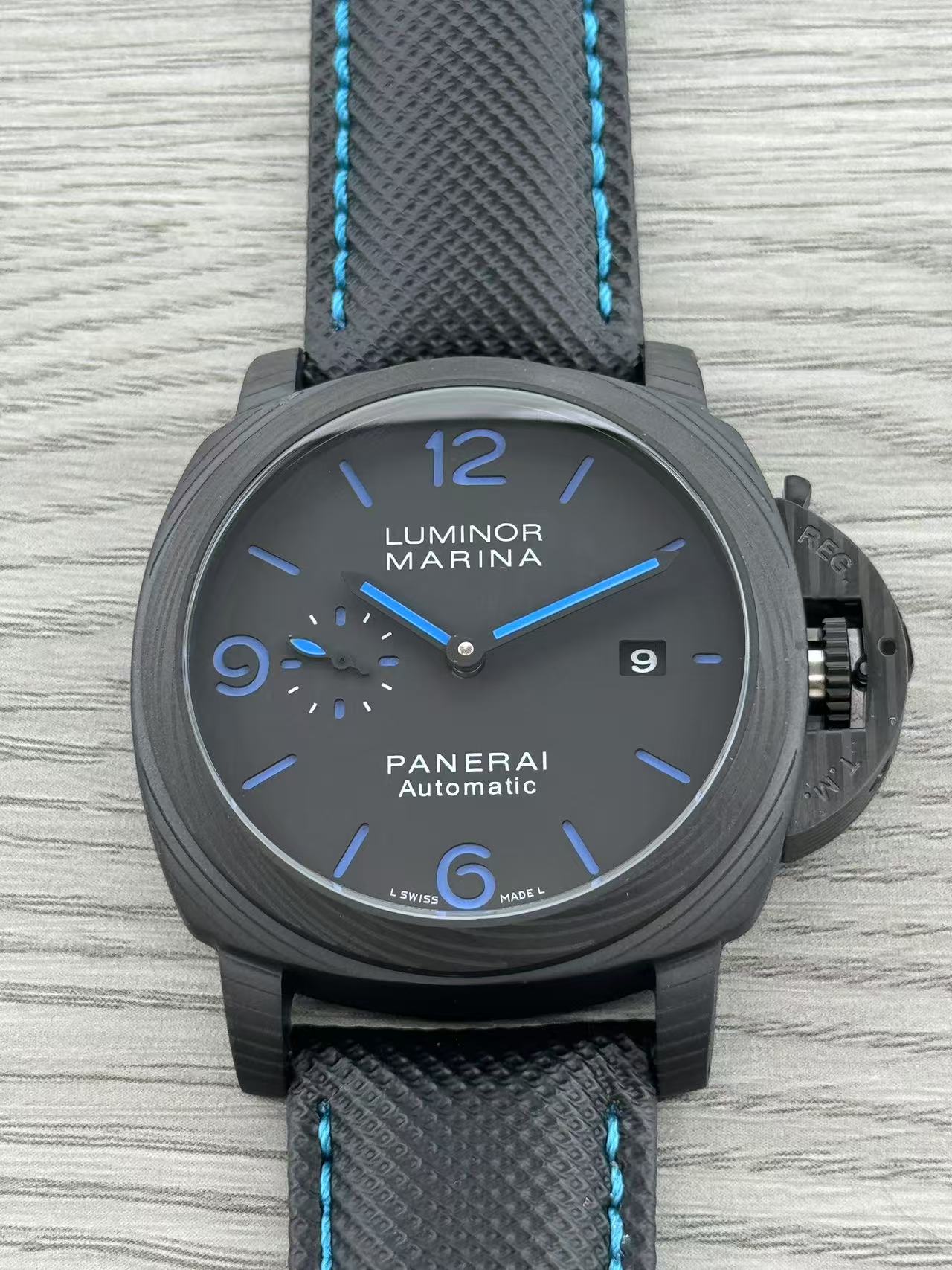 Black - 904L Steel - Black Rubber -Automatic - 44mm