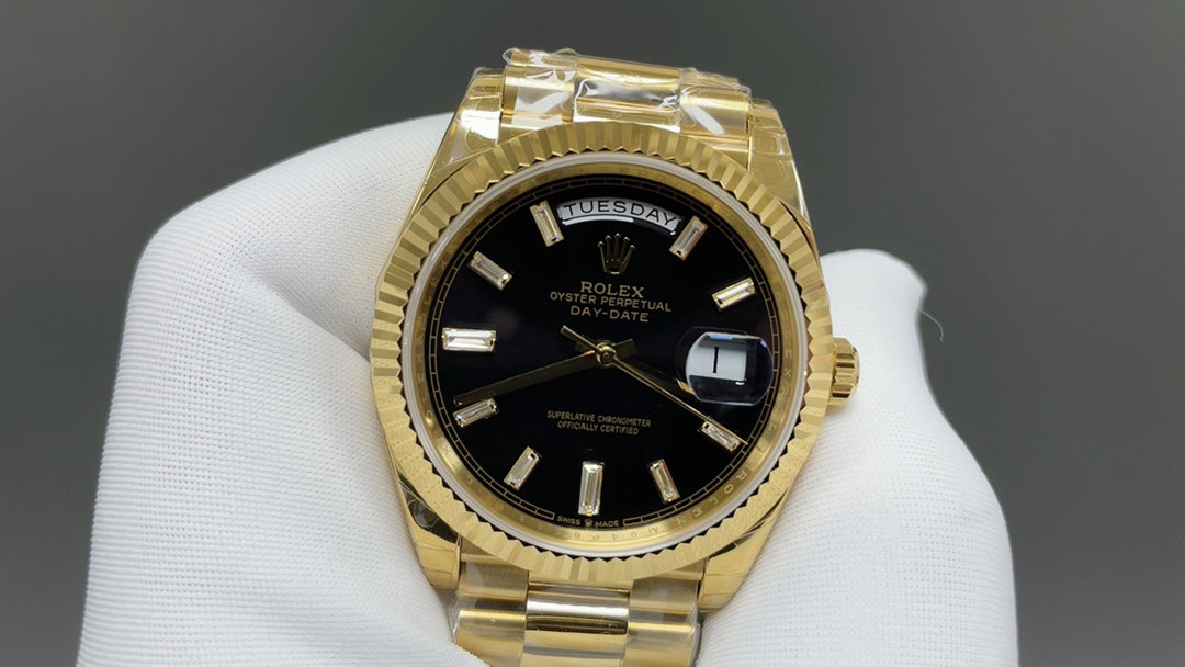 Black Silver - Yellow gold -904L Steel - Automatic 3255 - 40mm