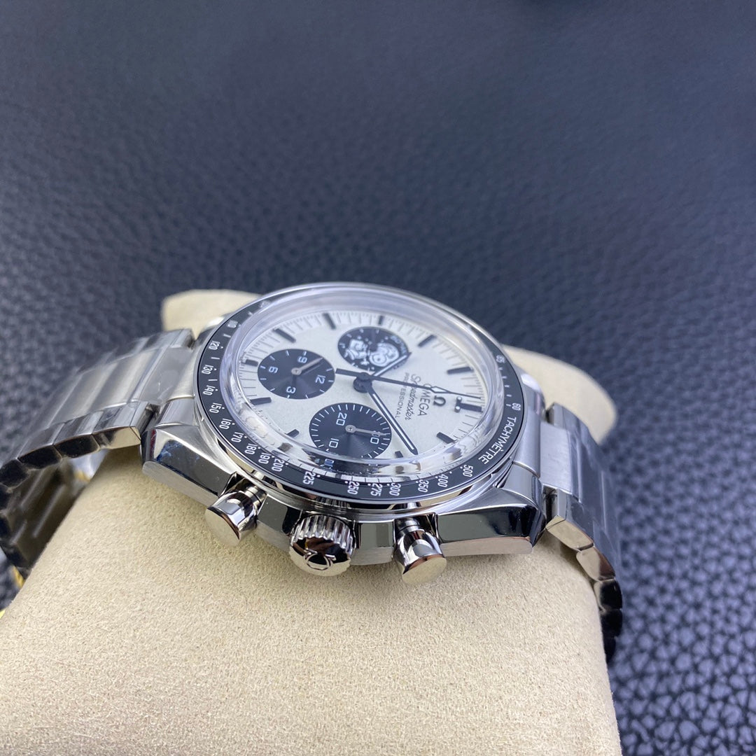 Black Ceramic - Silver 904L Steel- Chronograph - Manual winding - 42mm
