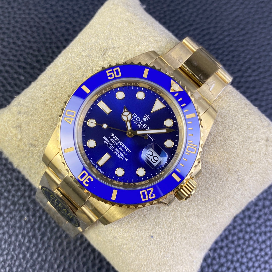 C-Factory -Blue -Yellow gold 904L Steel - Automatic - 41mm