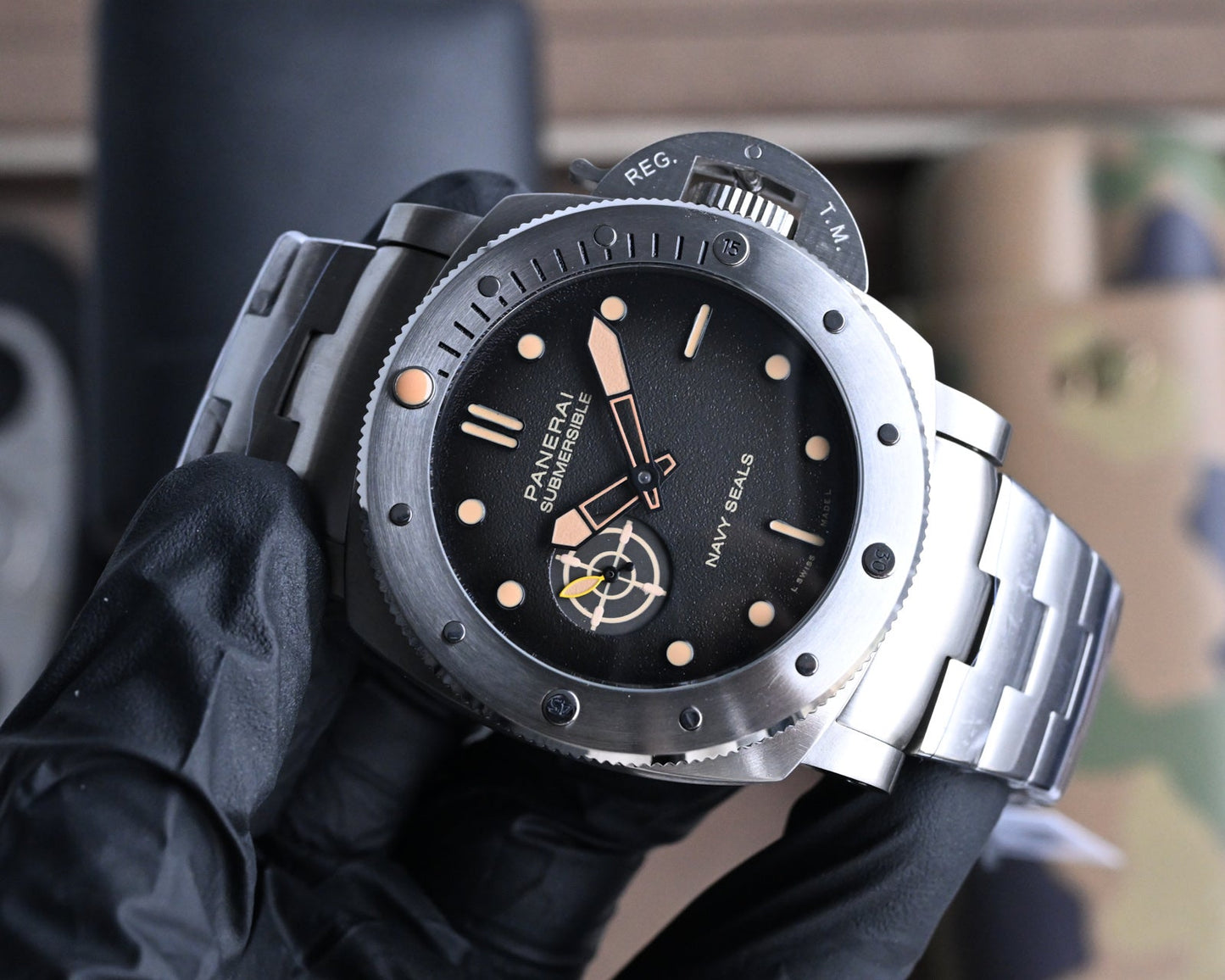 316L Black Silver - White 316L Steel - Automatic - 47mm