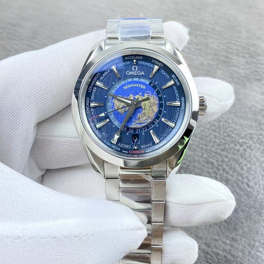 Blue Silver - 904L Steel Silver - Automatic - 43mm