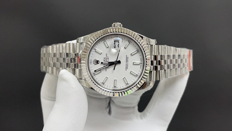 DATE-Steel and white gold- Automatic-41mm Watch