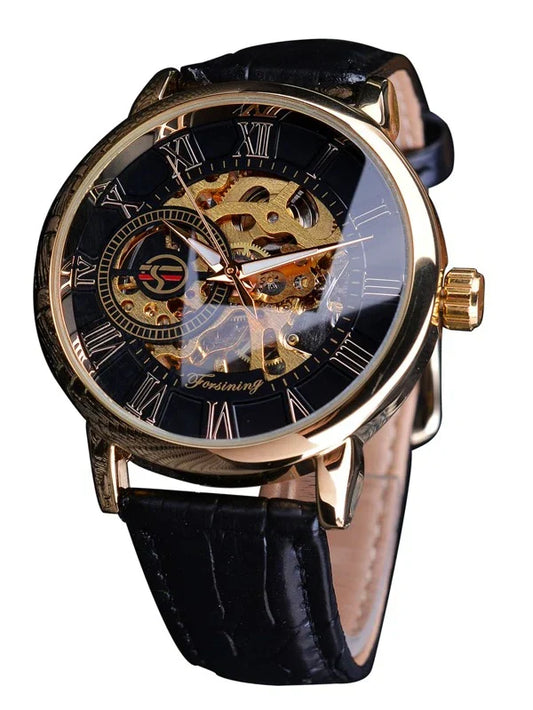 Black - Black Leather - Automatic -41mm