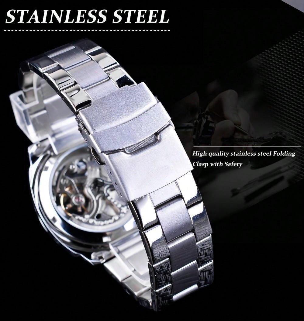 White 904L Steel -Silver Steel- Automatic -41mm
