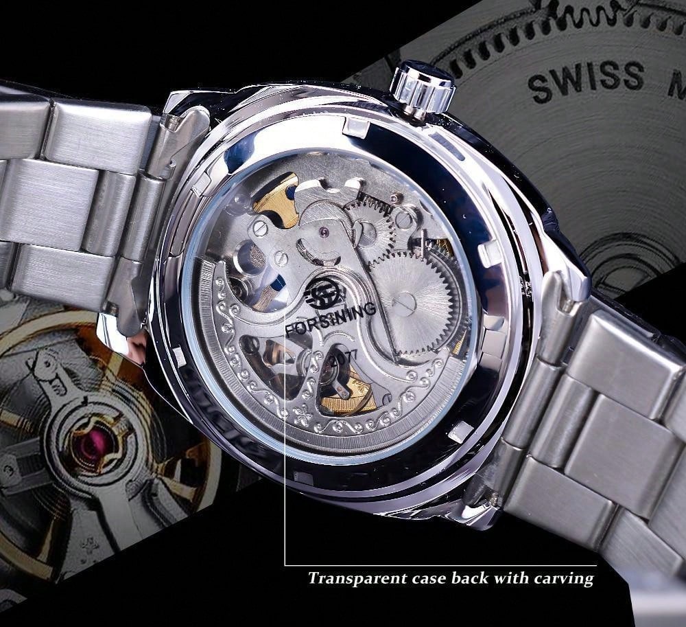 White 904L Steel -Silver Steel- Automatic -41mm