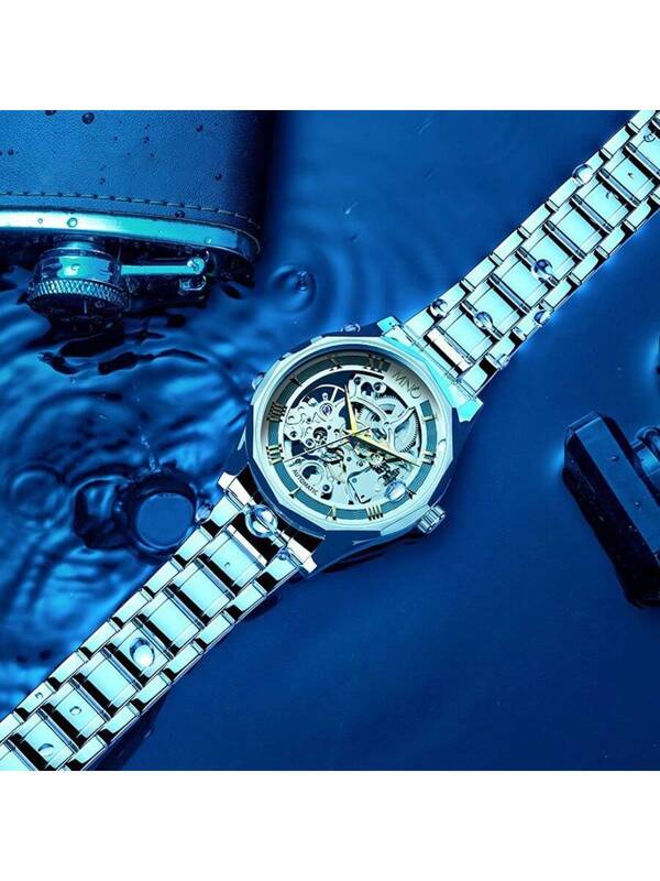 White 904L Steel - White Leather - Automatic -41mm