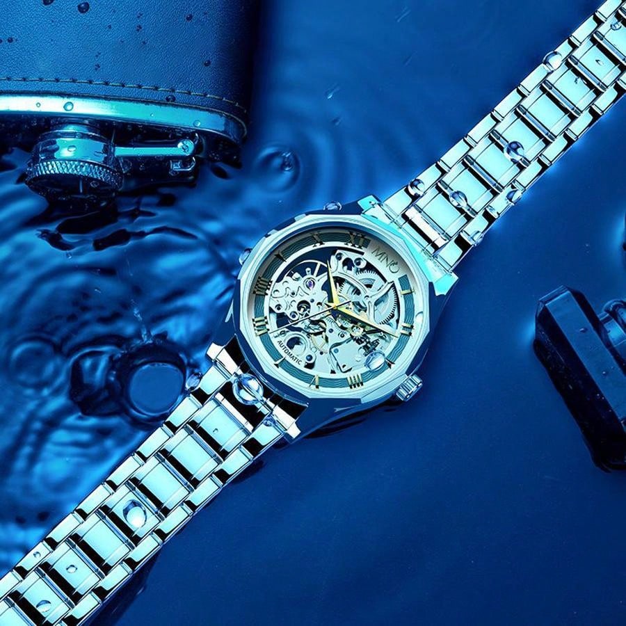 White 904L Steel - White Leather - Automatic -41mm