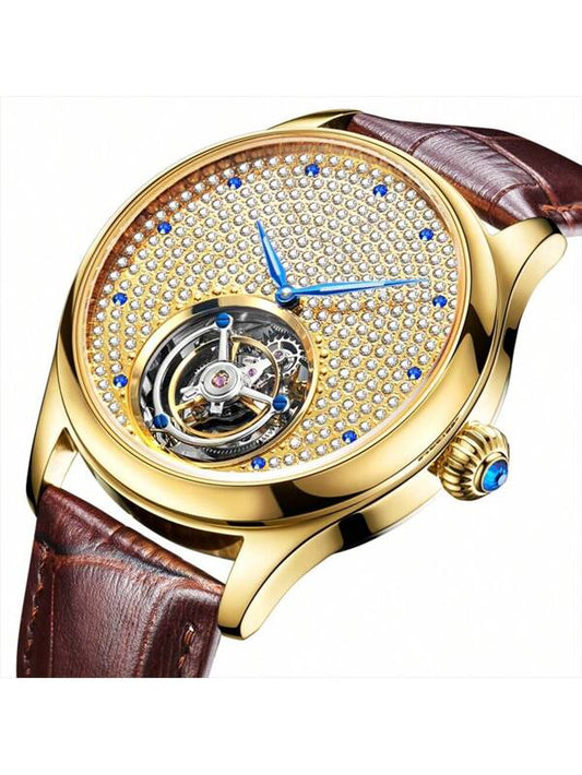 White Steel - Brwon Leather - Automatic -42mm