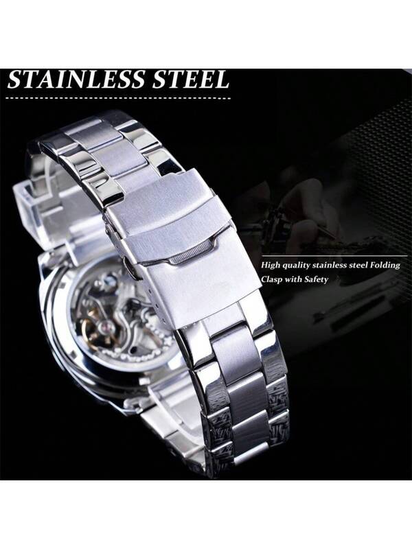 White 904L Steel -Silver Steel- Automatic -41mm