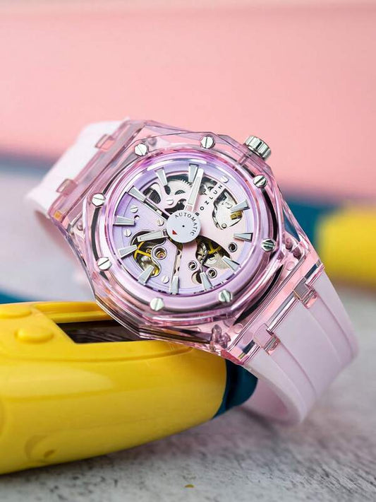 Red White - White Leather - Automatic -41mm