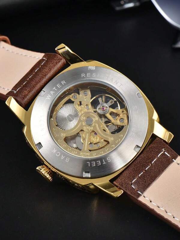 Yellow gold - Brown Rubber - Automatic -41mm