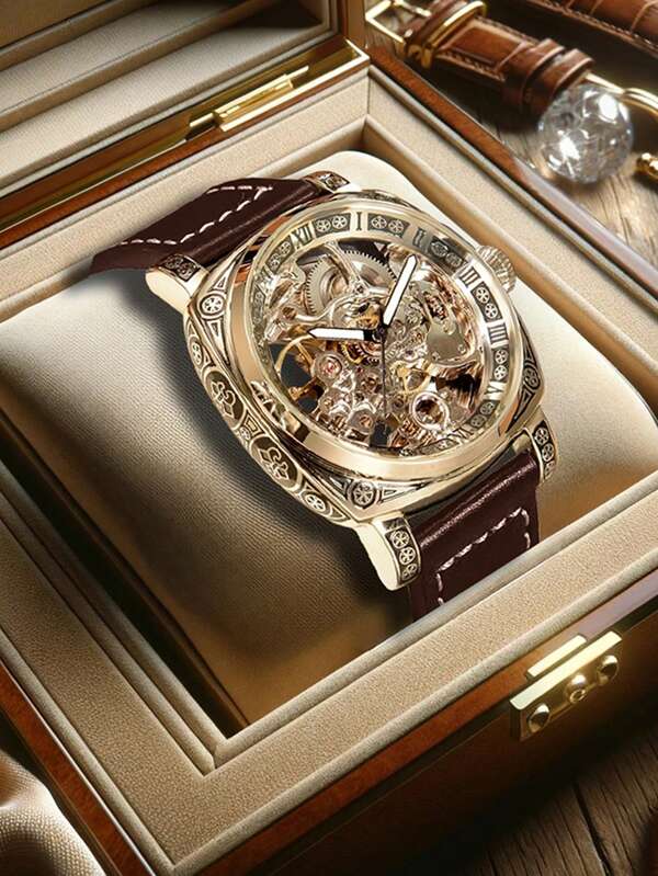 Silver Steel - Brown Leather - Automatic -41mm