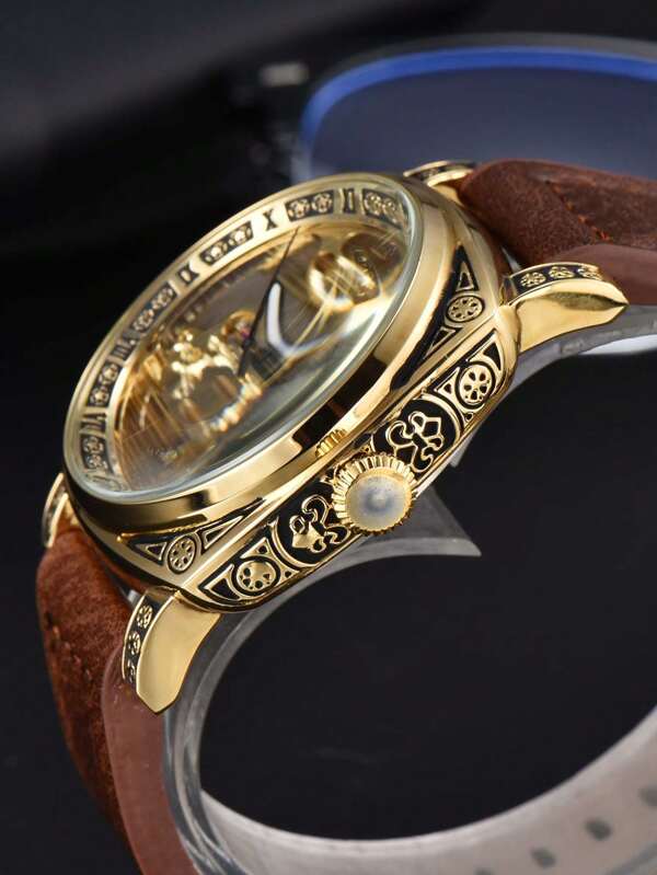 Yellow gold - Brown Rubber - Automatic -41mm
