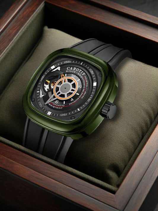 Black - Black Leather - Automatic -42mm