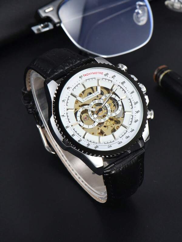 904L Steel - Black Leather - Automatic -41mm