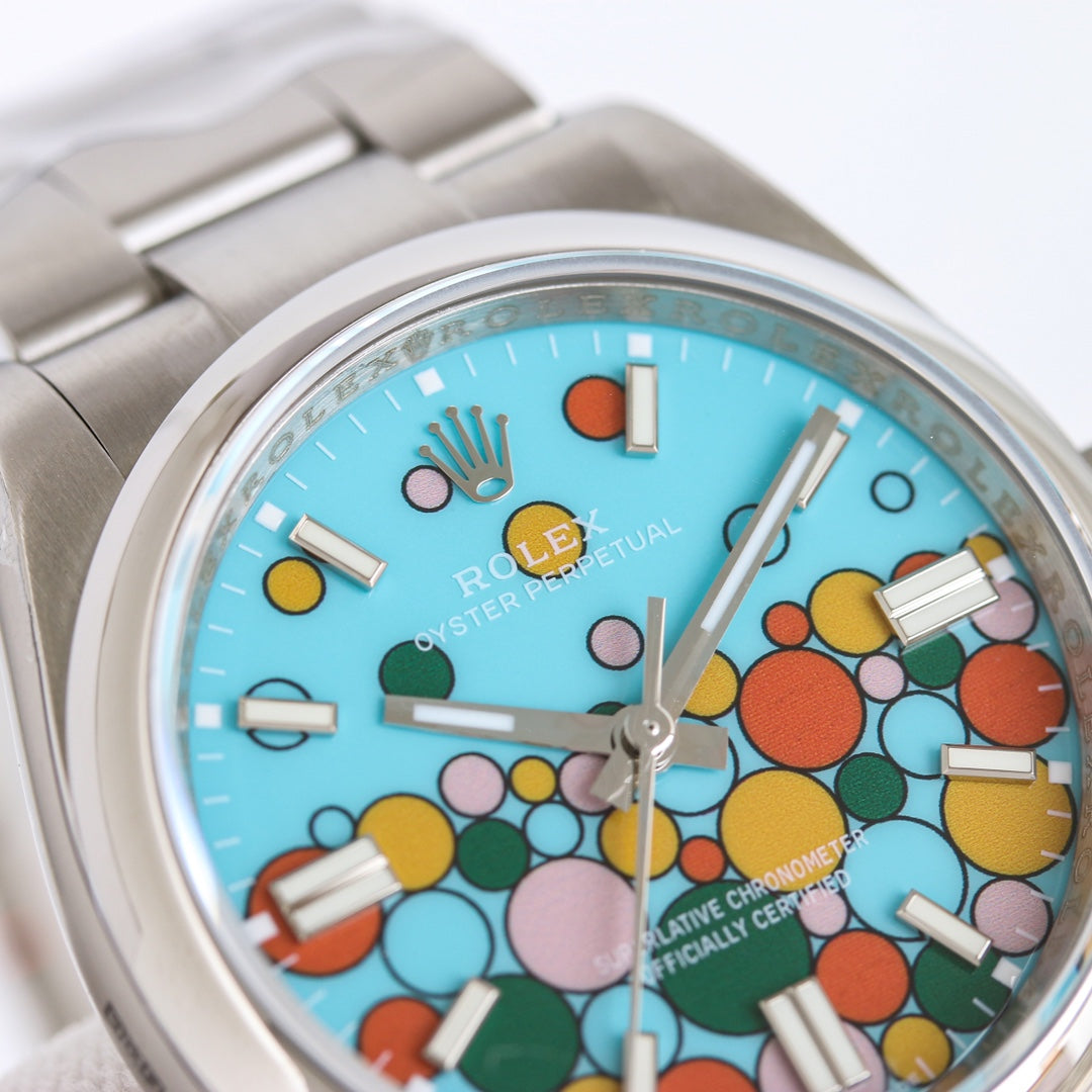 Candy Color - Silver 904L Steel - Automatic - 41mm/36mm