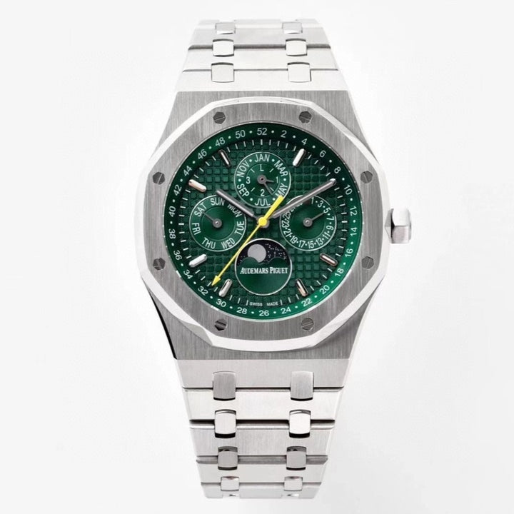 Green White - Silver 904L Steel - Automatic - 41mm