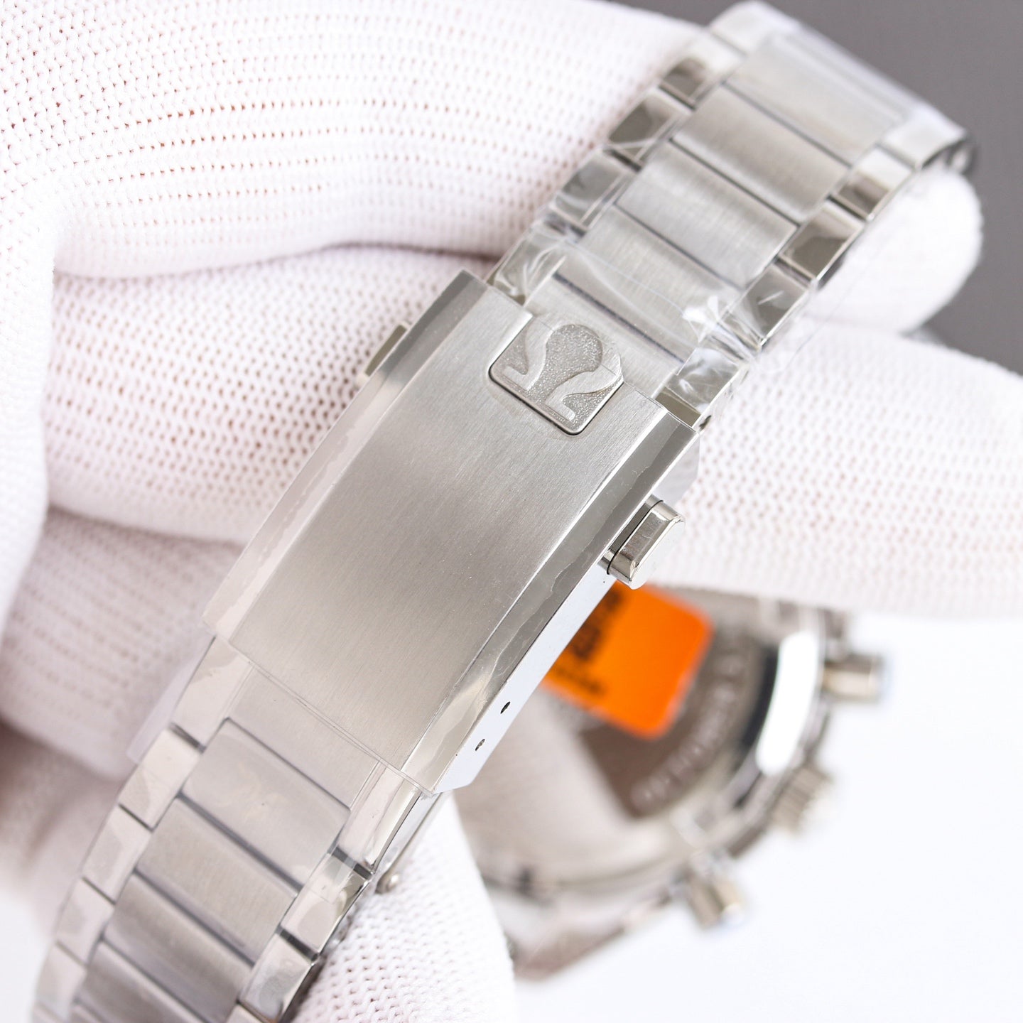 Chronograph -Moon- Black-Silver 316L Steel- Manual winding - 42mm