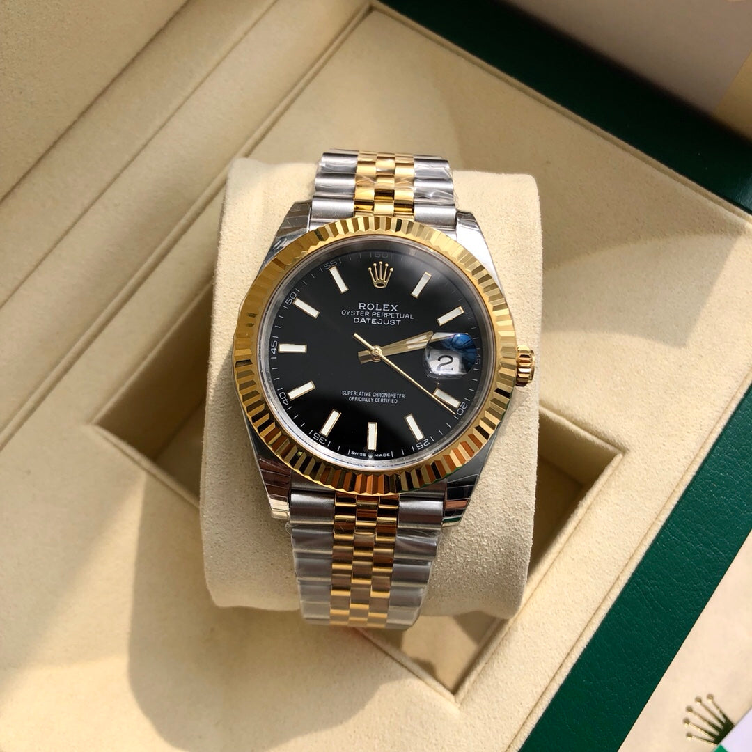 Black Grey - Yellow gold - 904L Steel - Automatic - 41mm