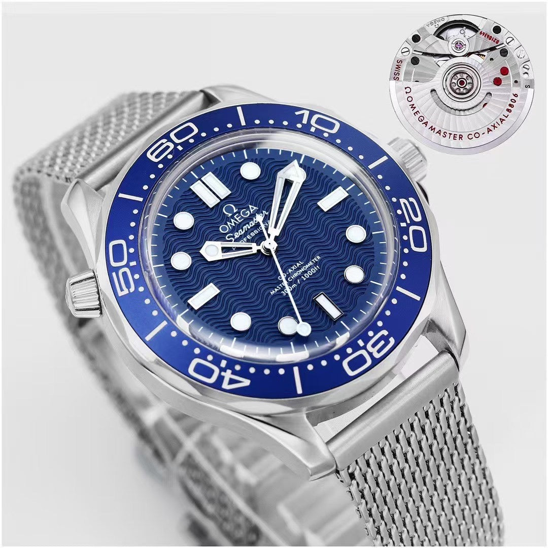 🔥Limited Time Offer! 60th Anniversary- Blue -904L Steel - Free Nylon Strap - Automatic -42mm