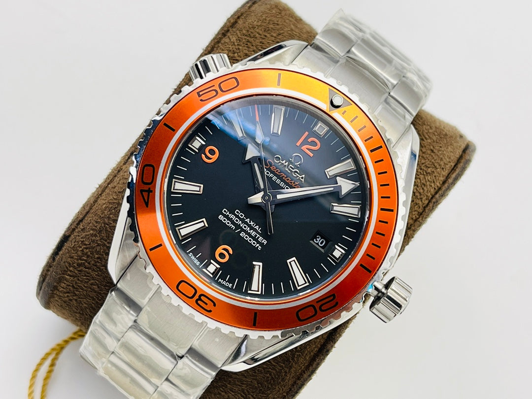 🔥Limited Time Offer!-232.30.46.21.01.002- Orange Ceramic -Silver 904L Steel - Automatic -43mm