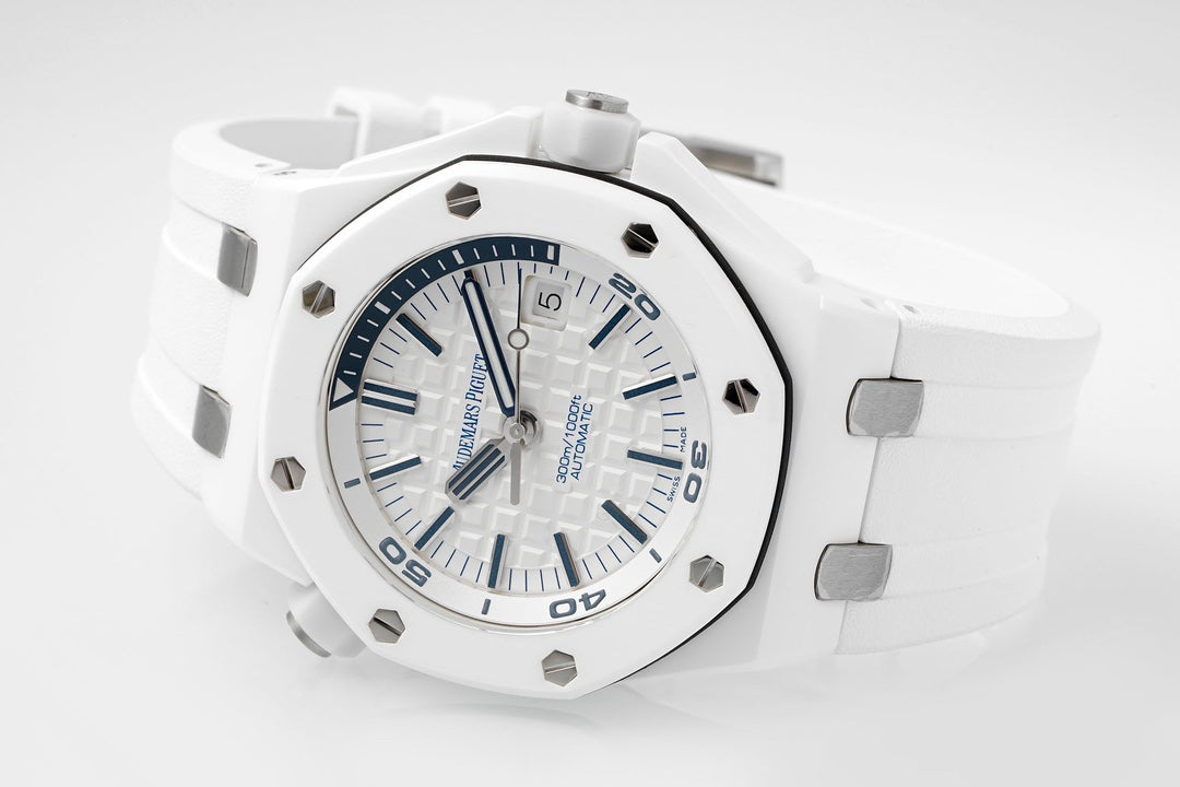 TOP! Ceramic White - White Rubber - Automatic - 42mm