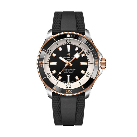 Rosegold Black- Ceramic White - Black Rubber - Automatic - 42mm