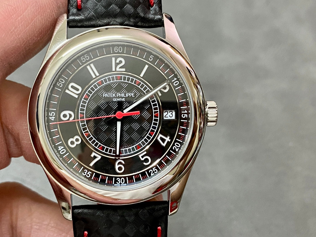 Red Black - Black Leather - Automatic - 40mm