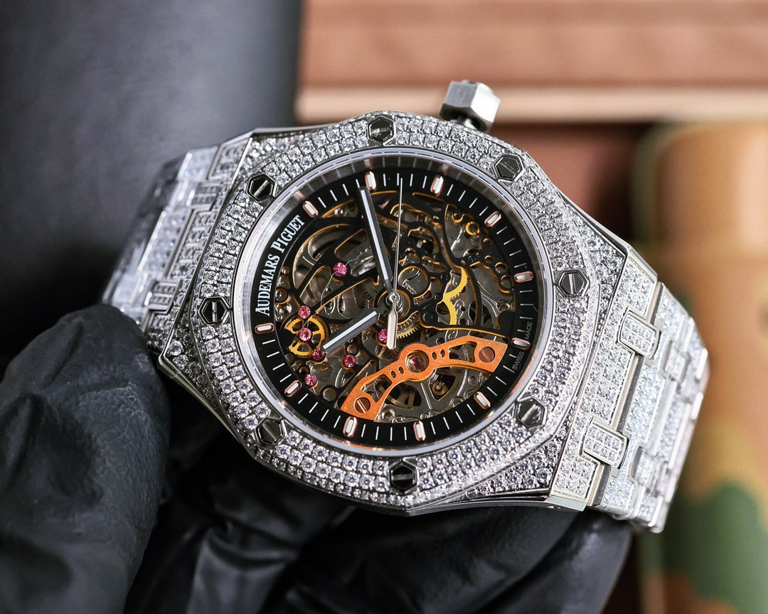 Full Rhinestone - Hollow 904L Steel - Automatic - 41mm