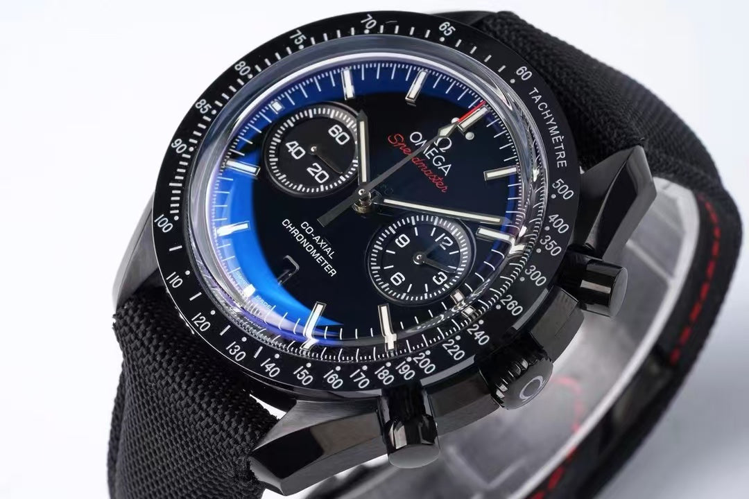 Chronograph -Moon back - Black - Black Rubber- Automatic - 44mm