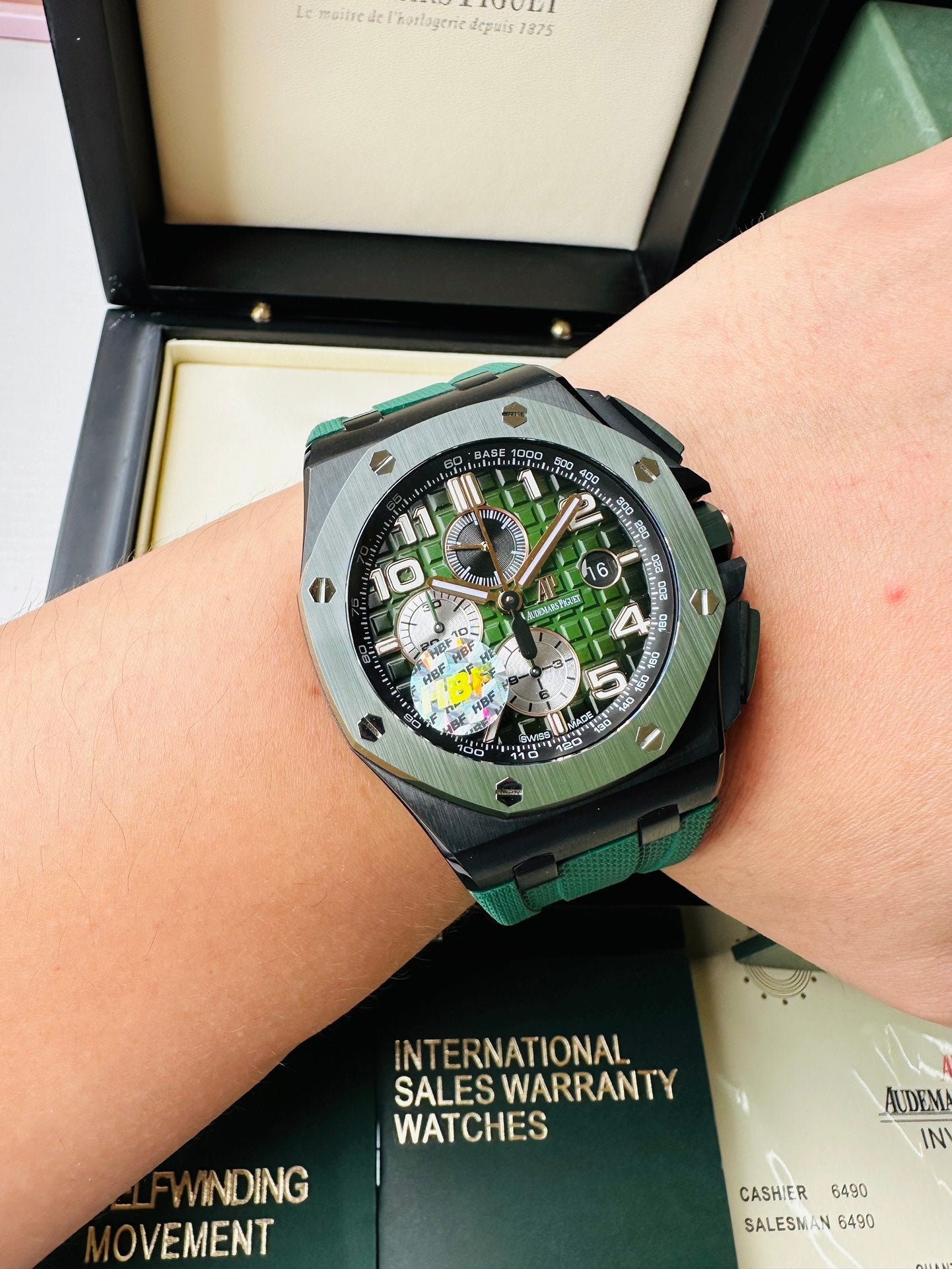Green - Green Rubber- Automatic - 44mm