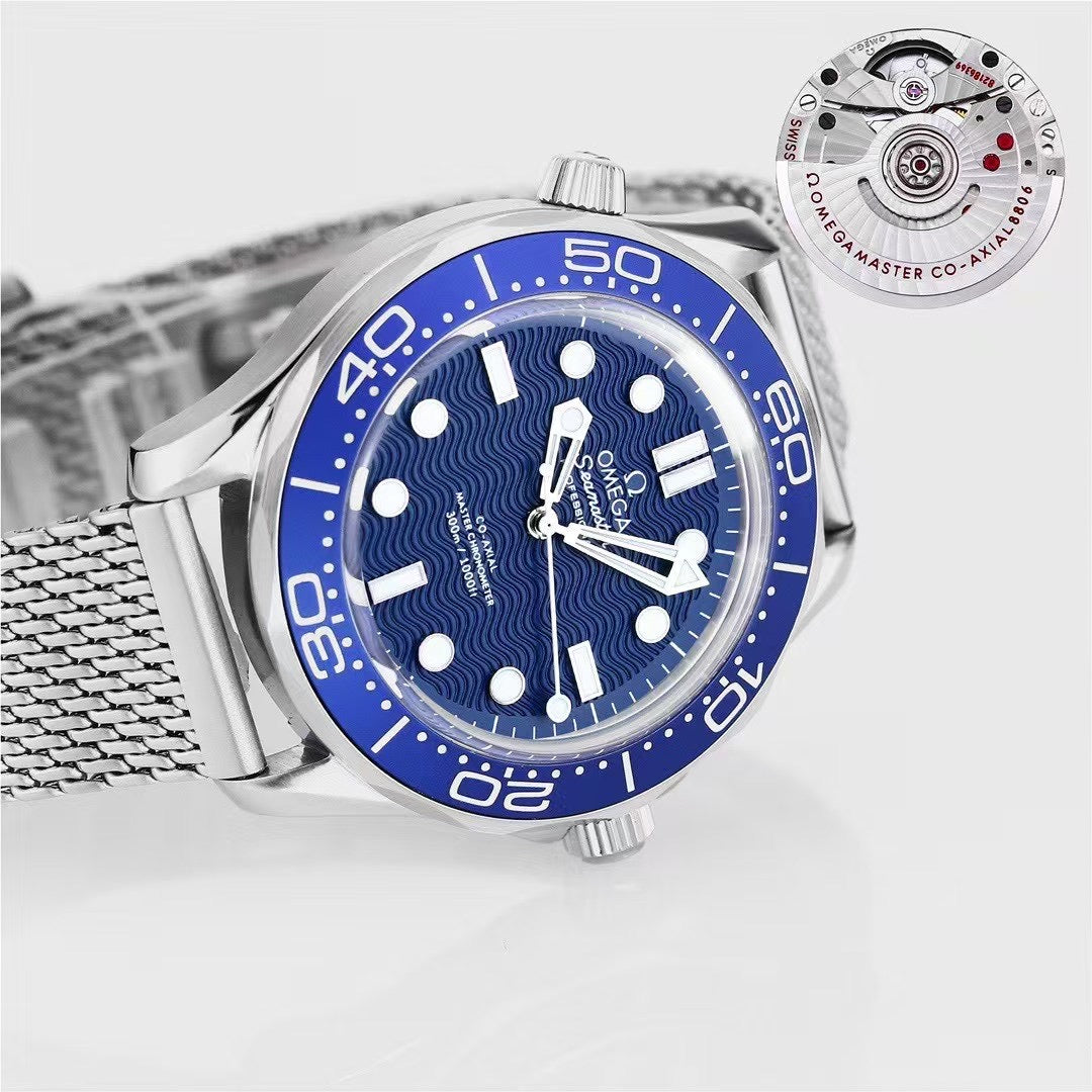 🔥Limited Time Offer! 60th Anniversary- Blue -904L Steel - Free Nylon Strap - Automatic -42mm