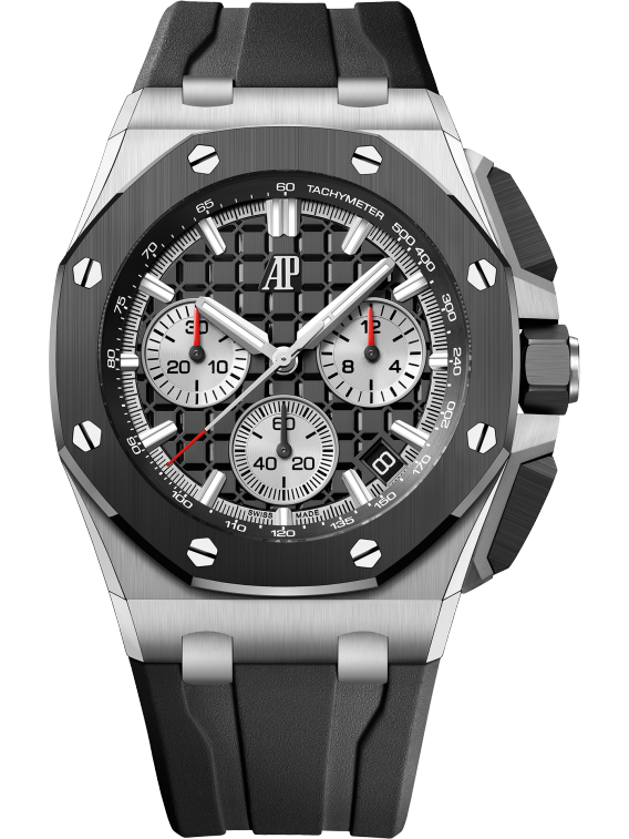 Chronograph-Black OFFs - Black Rubber - Quartz - 43mm