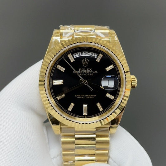 Black Silver - Yellow gold -904L Steel - Automatic 3255 - 40mm
