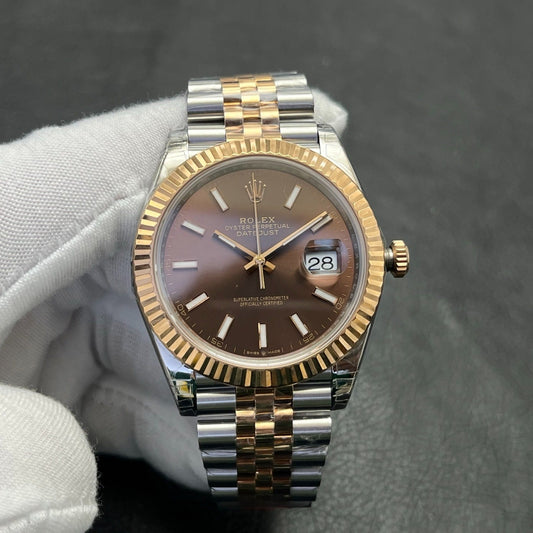 C-Factory -Brown - Silver Yellow 904L Steel- Automatic - 41mm