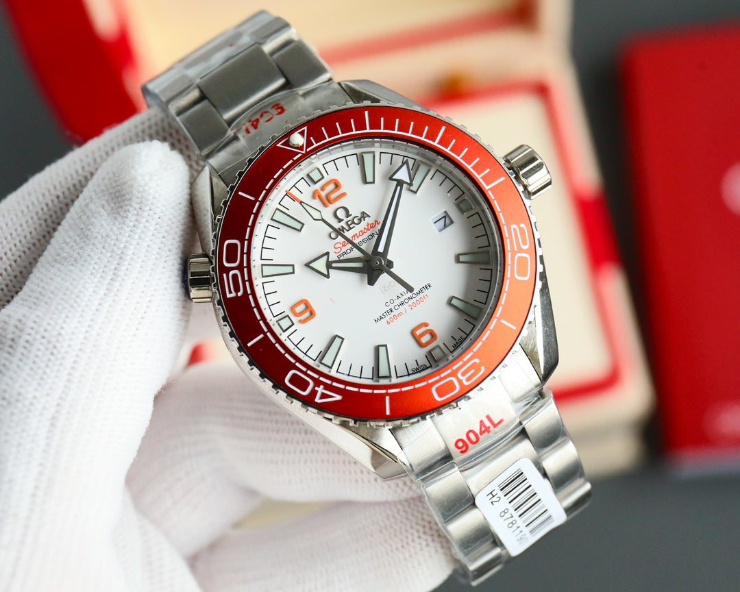 Red Ceramic - Silver 904L Steel - Automatic - 43mm