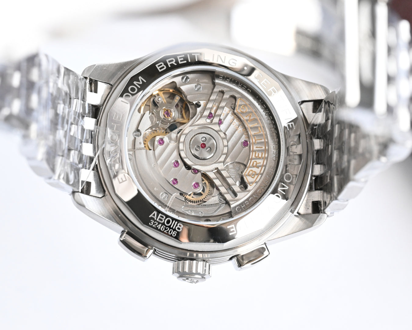 Chronograph - Silver White - Silver 316L Steel - Automatic - 42mm