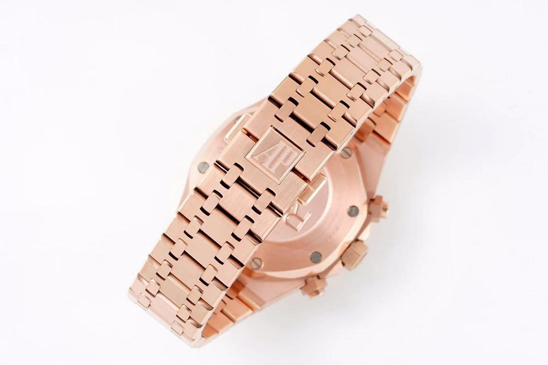 Rose Gold - 904L Steel - Quartz -Chronograph - 41mm