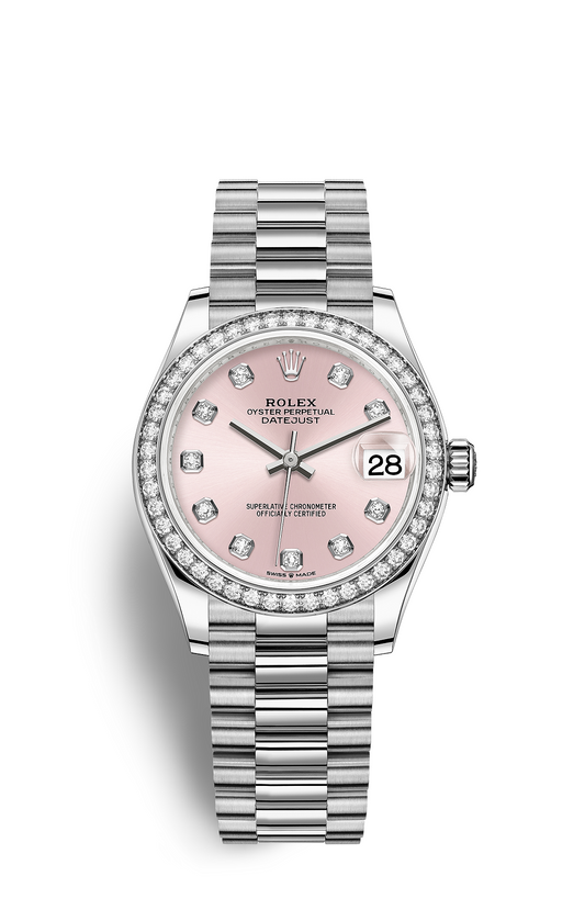 LADY - pink and diamonds - Quartz- 31mm