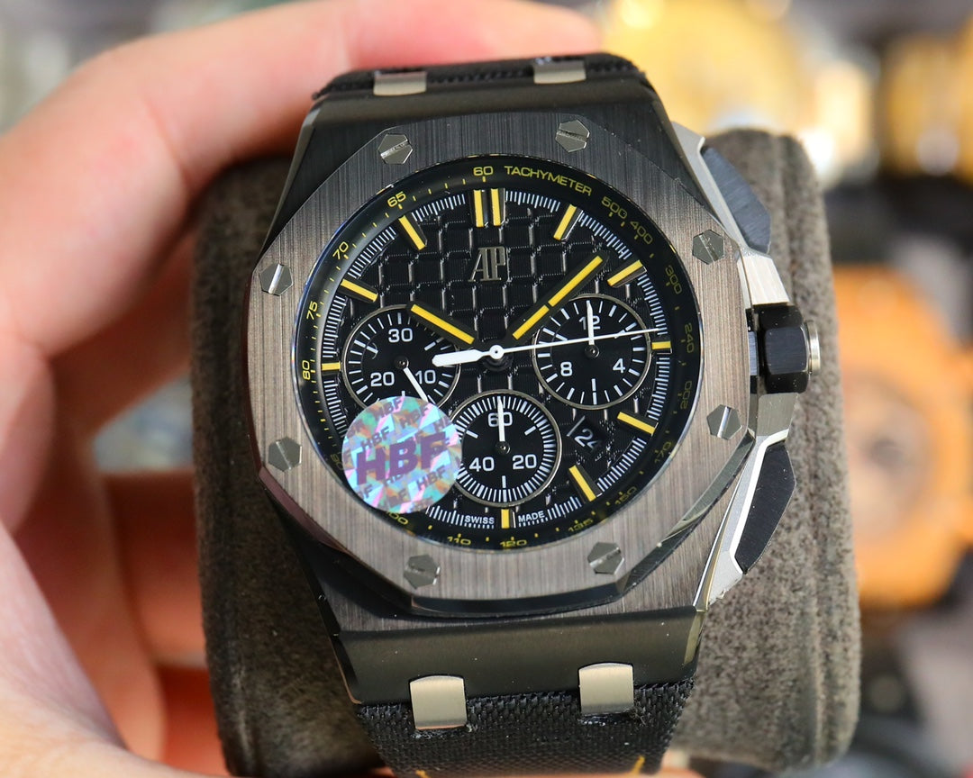 TOP! Black Ceramic Bezel - Black Rubber - Automatic - 44mm