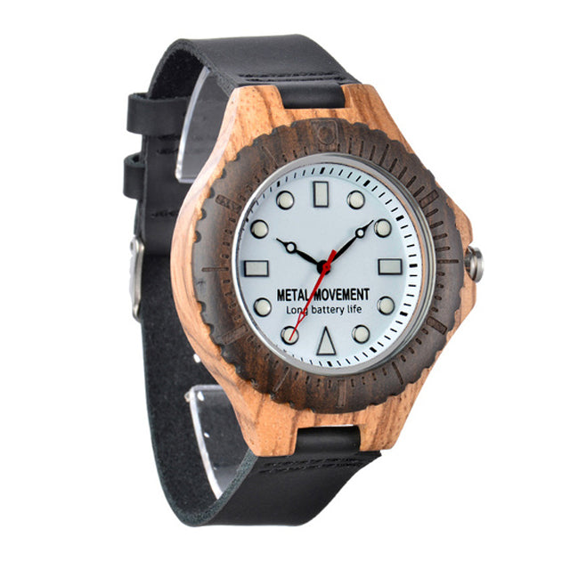 Wooden Style 904L Steel Watch -41mm