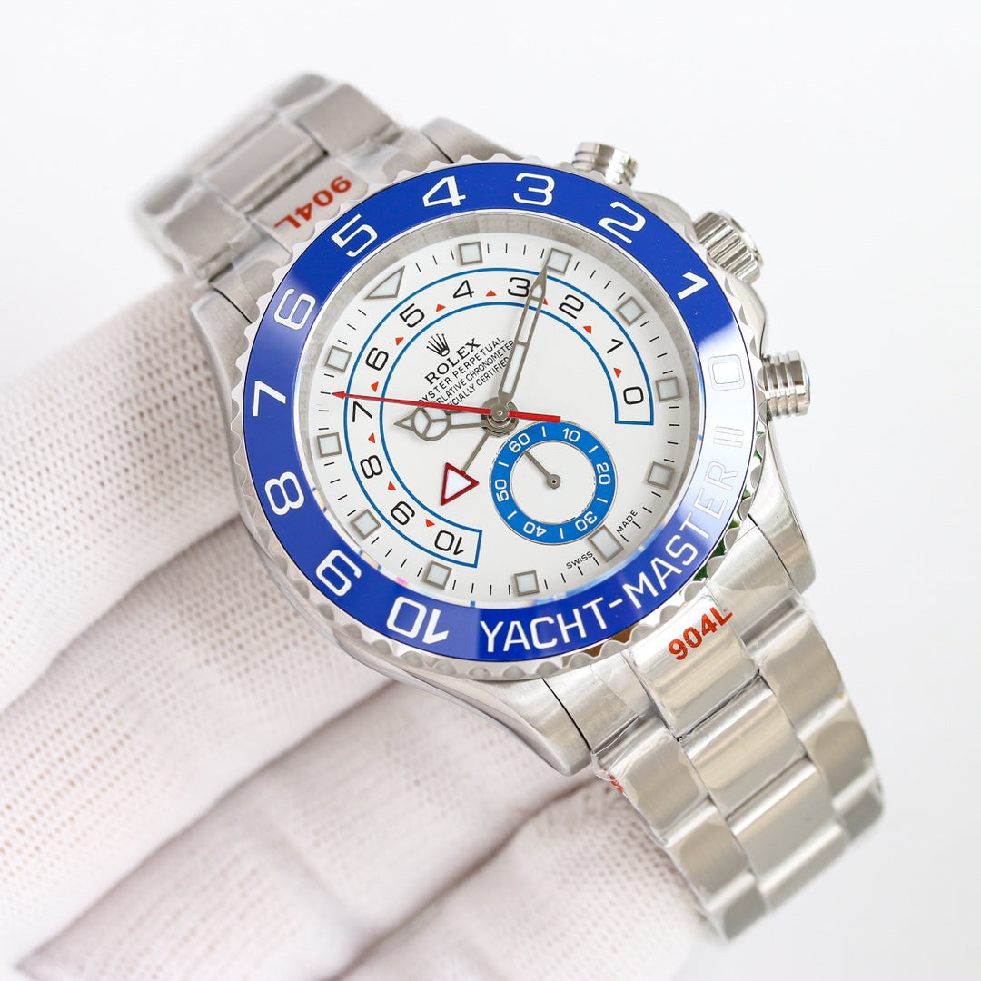 C-Factory -Chronograph - Blue -White 904L Steel - Automatic - 44mm