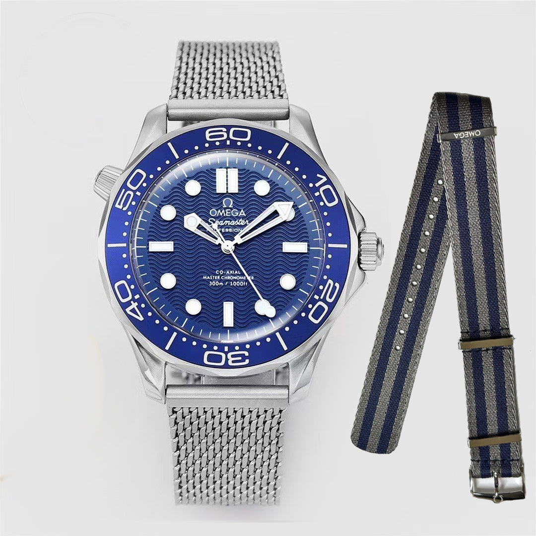 🔥Limited Time Offer! 60th Anniversary- Blue -904L Steel - Free Nylon Strap - Automatic -42mm